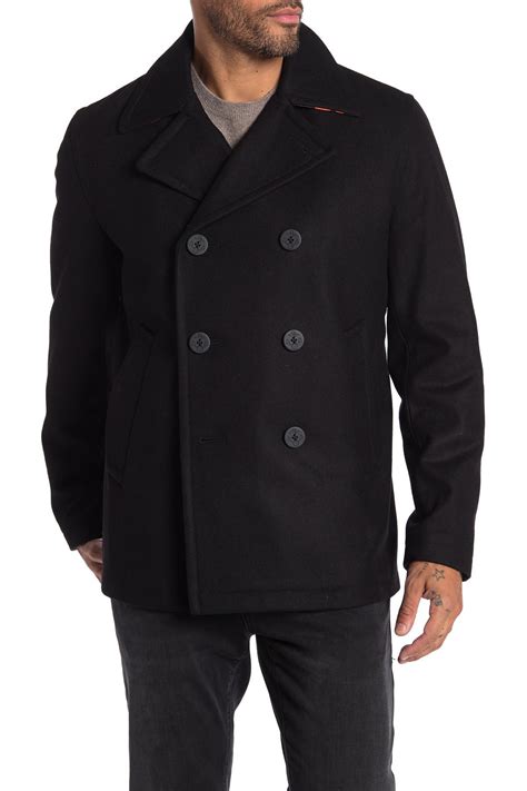 michael kors meredith heavy double-breasted pea coat|Wool Blend Peacoat .